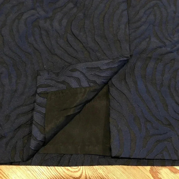 Banana Republic Navy Animal Print Wave Texture Empire Sheath Dress - Picture 11 of 11